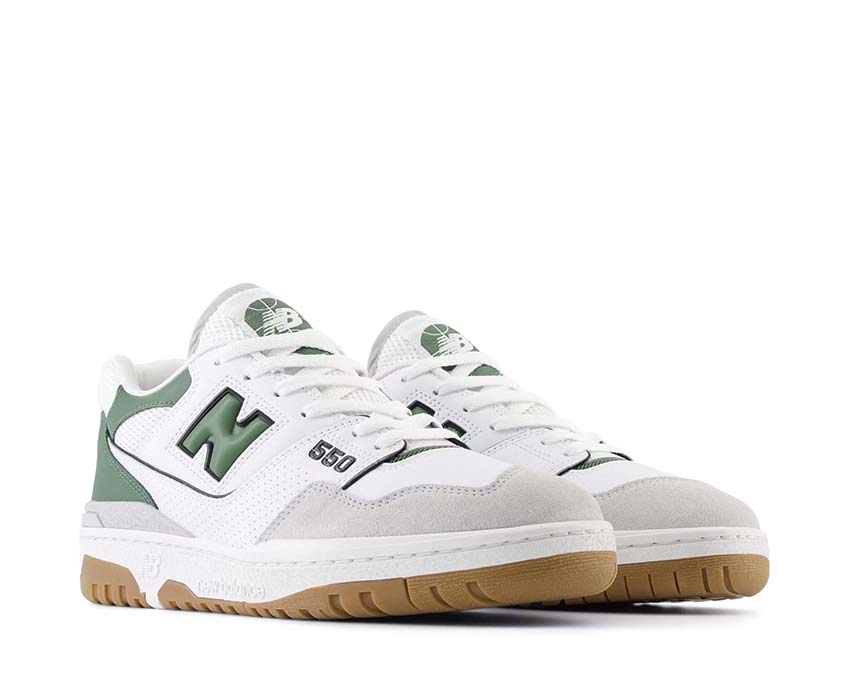 New Balance 550 White Green Gum BB550ESB