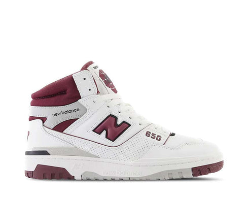 New Balance 650 White / Burgundy - Raincloud BB650RCH