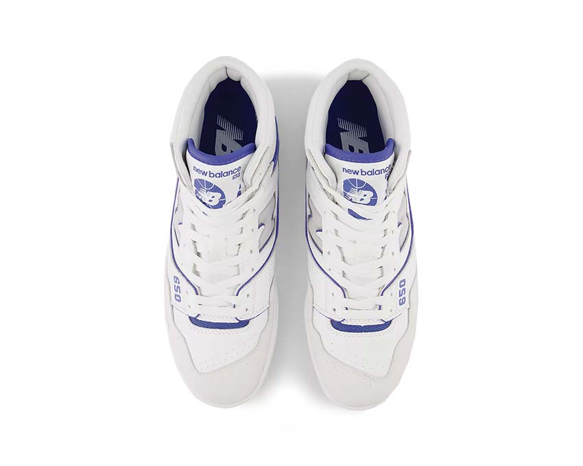 New Balance 650 White / Marine Blue - Angora BB650RWI