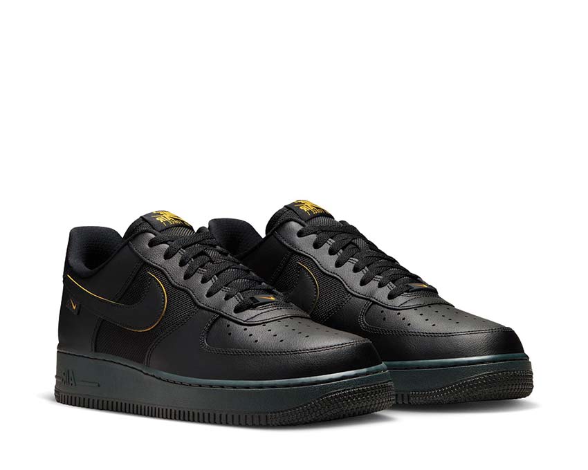 Nike Air Force 1 '07 Black / University Gold - DK Smoke Grey FZ4617-001