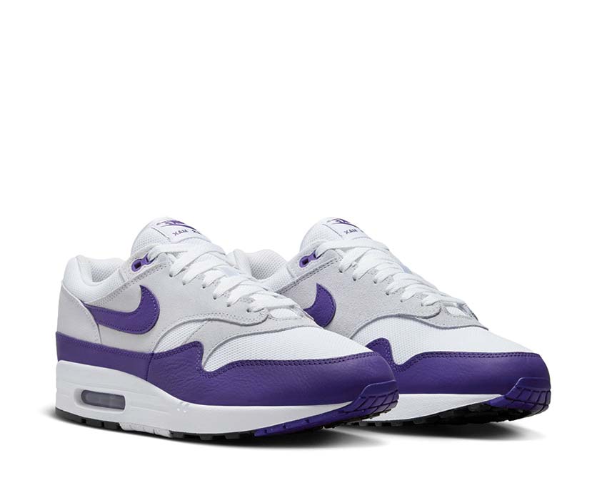 Nike Air Max 1 SC White / Field Purple - Football Grey - Black DZ4549-101