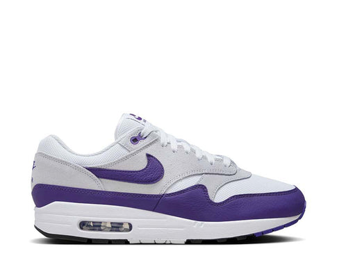 Nike Air Max 1 SC White / Field Purple - Football Grey - Black DZ4549-101