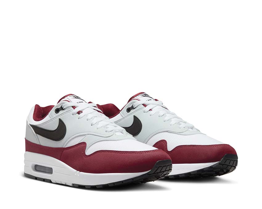 Nike Air Max 1 White / Black - Dark Team Red - Pure Platinum FD9082-106