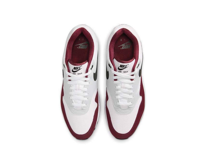 Nike Air Max 1 White / Black - Dark Team Red - Pure Platinum FD9082-106