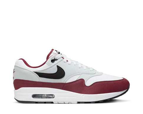 Nike Air Max 1 White / Black - Dark Team Red - Pure Platinum FD9082-106