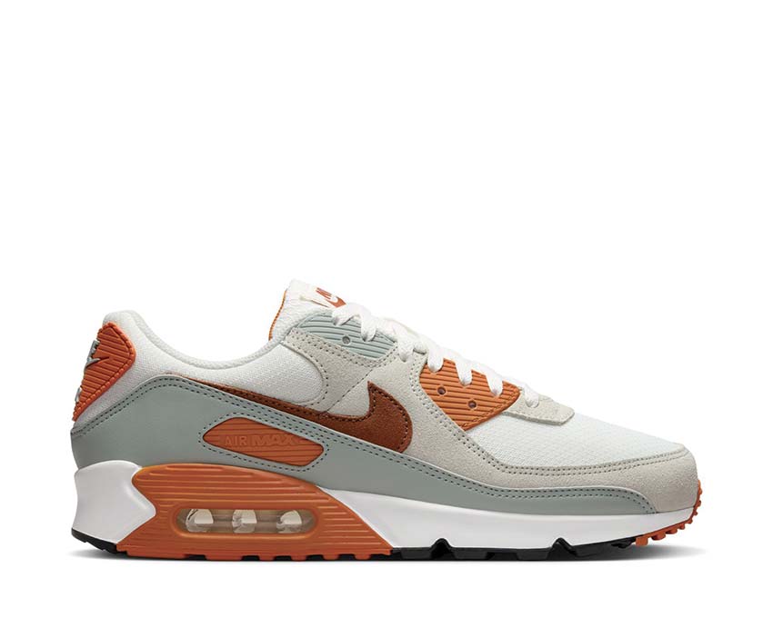 NIKE WMNS AIR MAX 90 SE PATCHWORK WHITE LIGHT CURRY-HABANERO RED-WHITE Summit White / LT British Tan - Monarch FN6958-100