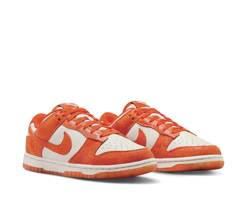 Nike Dunk Low Wmns Light Bone / Safety Orange - Laser Orange BRN FN7773-001
