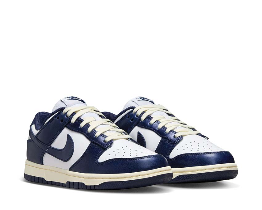 Nike Dunk Low Premium White / Midnight Navy - Coconut Milk FN7197-100