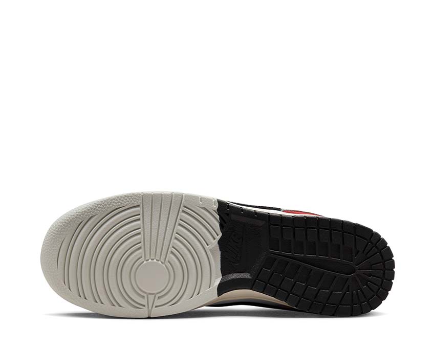 Nike Dunk Low Retro PRM University Red / Black - Light Silver - White DZ2536-600