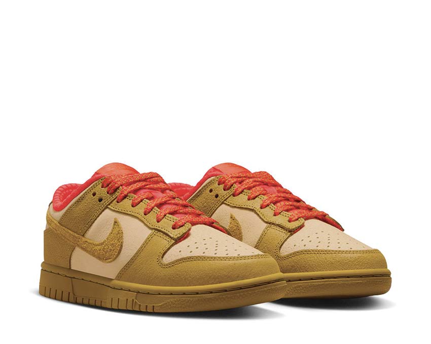 Nike Dunk Low W Sesame / Bronzine - Picante Red FQ8897-252