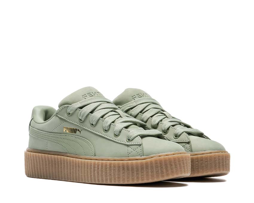 Puma Fenty Creeper Phatty Green Fog / Gold - Gum 396813 02