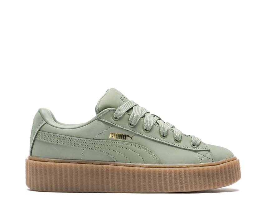 Puma Fenty Creeper Phatty Green Fog / Gold - Gum 396813 02