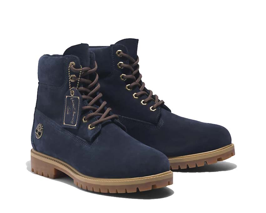 Timberland Heritage 6 Inch Lace Waterproof Dark Blue Nubuck TB 0A6821EP3