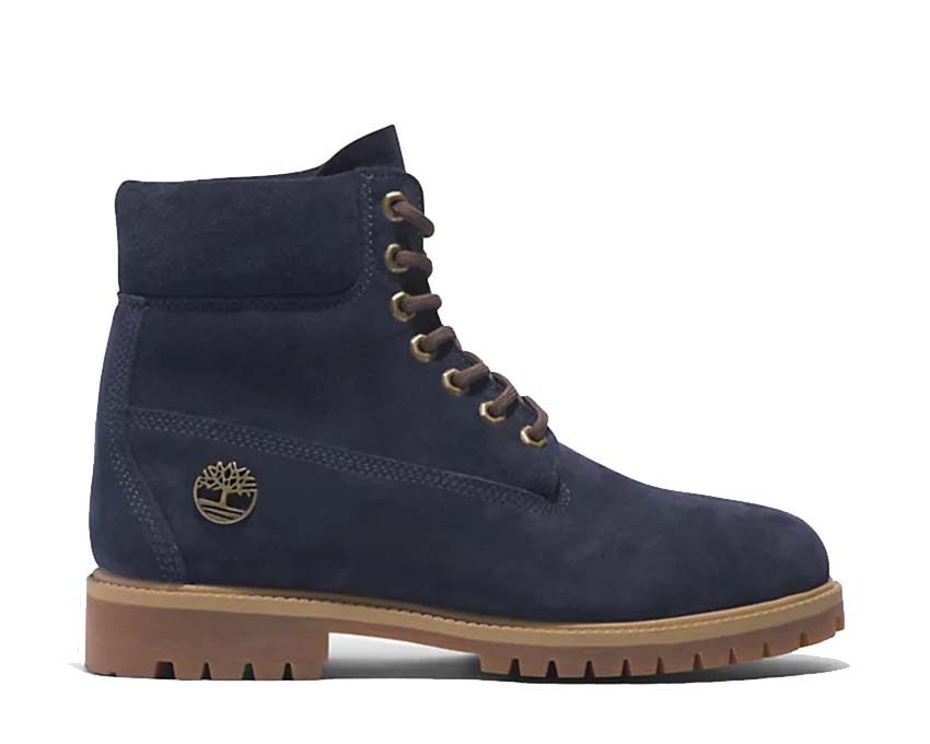 Timberland Heritage 6 Inch Lace Waterproof Dark Blue Nubuck TB 0A6821EP3