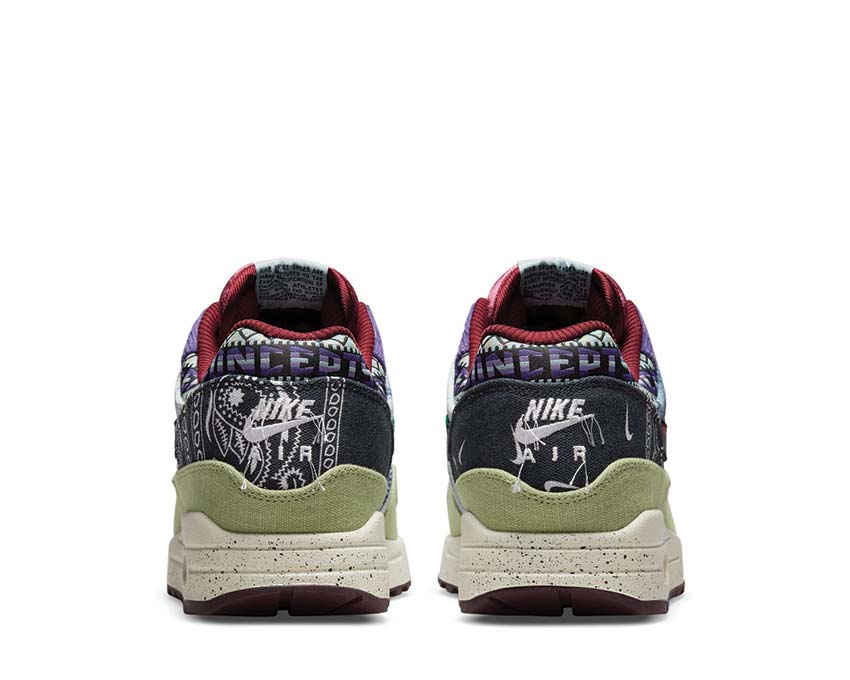Nike Air Max 1 SP x Concepts "Mellow" Oil Green / Black - Team Red - Sail DN1803-300