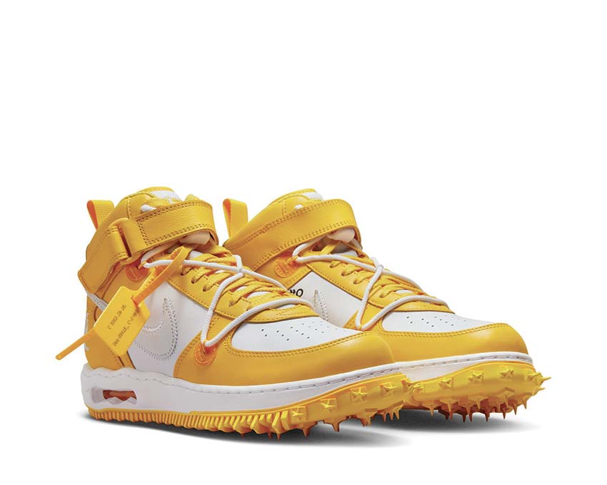 Nike Off-White Air Force 1 Mid White / White - Varsity Maize DR0500-101