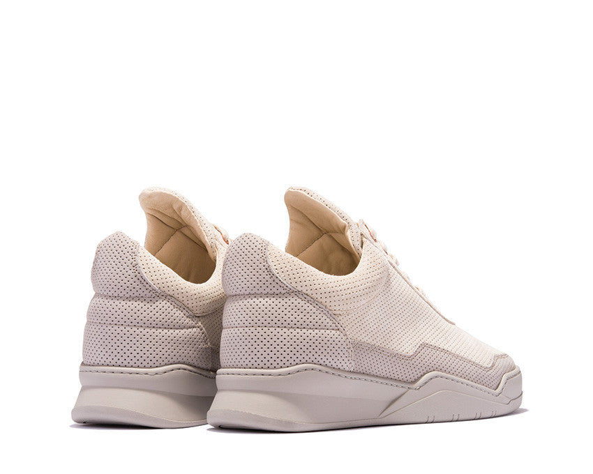 Filling Pieces Low Top Ghost Perforated Grey