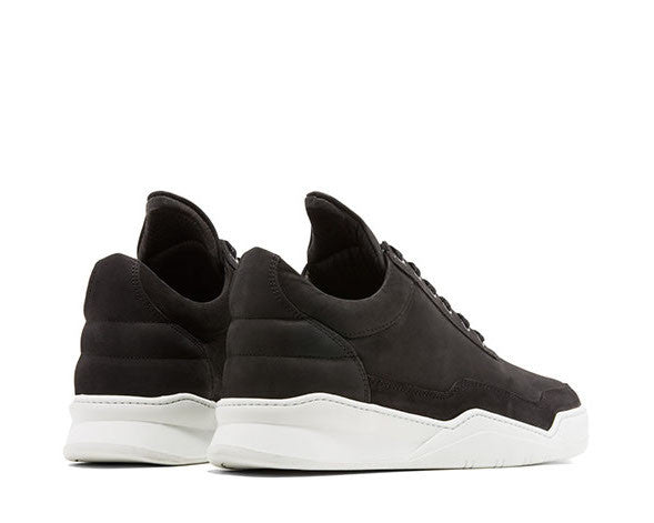 Filling Pieces Low Top Ghost Matt Nubuck Black