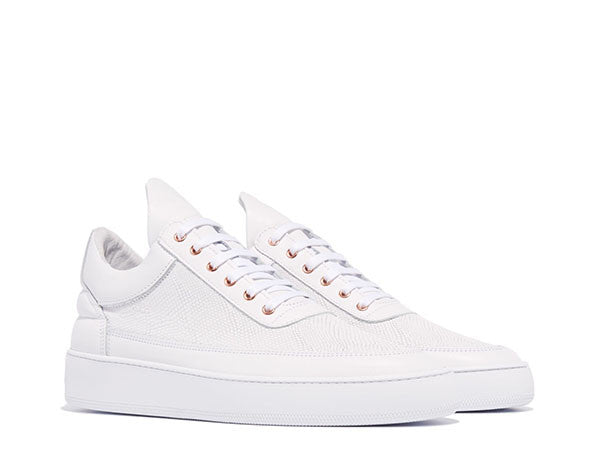 Filling Pieces Low Top Iguana White