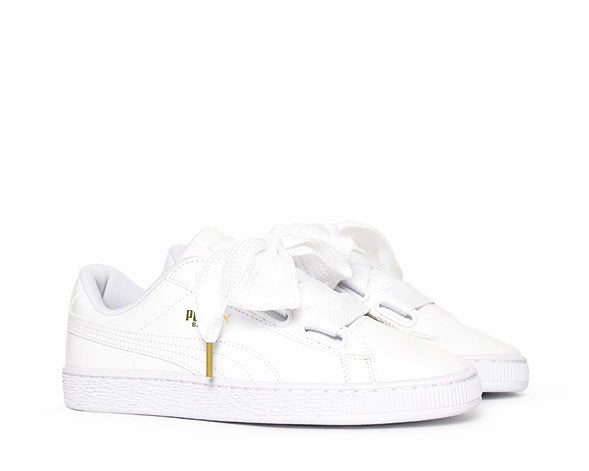 Puma Basket Heart Patent White 36307302 noirfonce