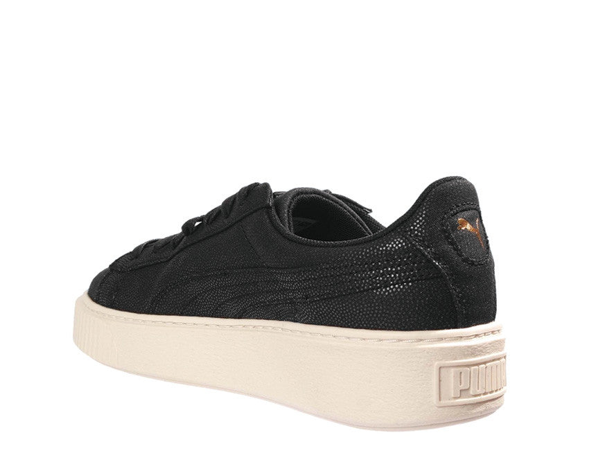 Puma Basket Platform Canvas Black