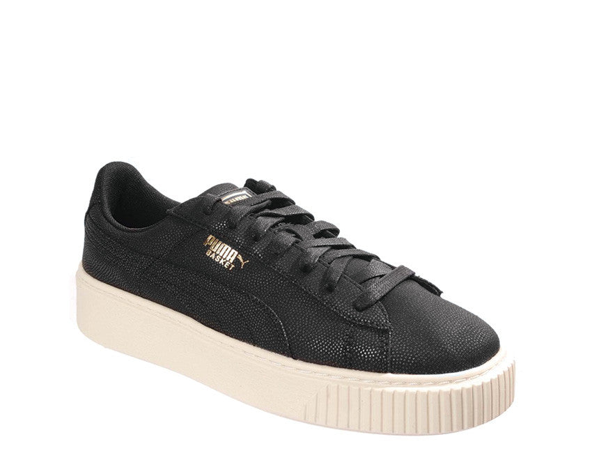 Puma Basket Platform Canvas Black