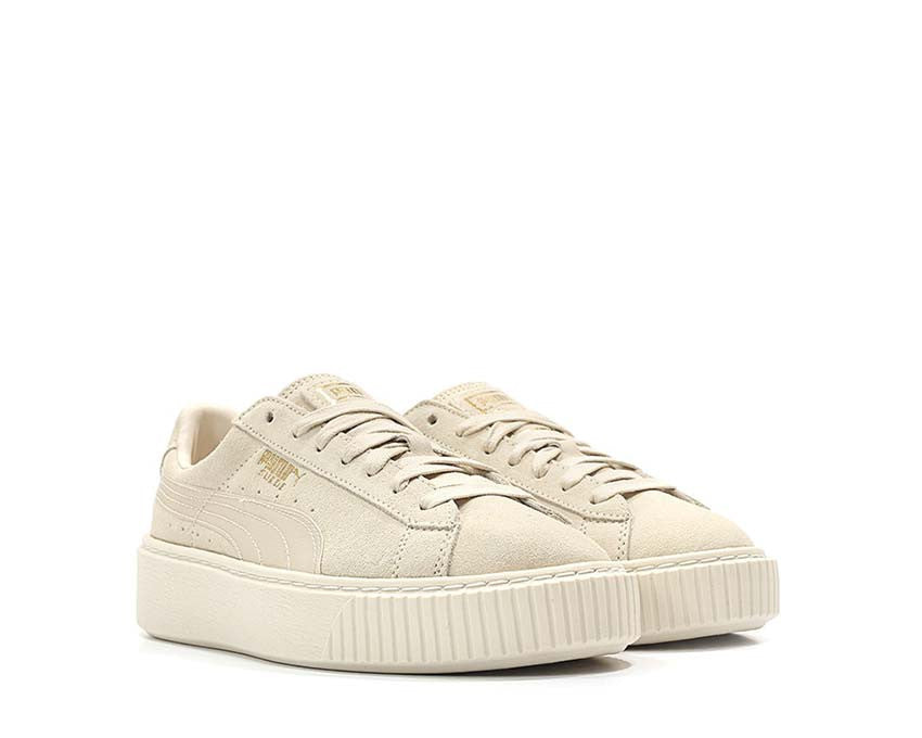 Puma Suede Platform Mono Satin Beige
