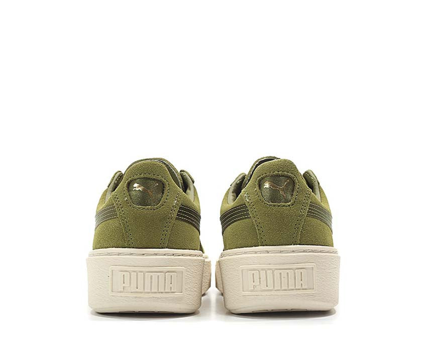 Puma Suede Platform Mono Satin Olive