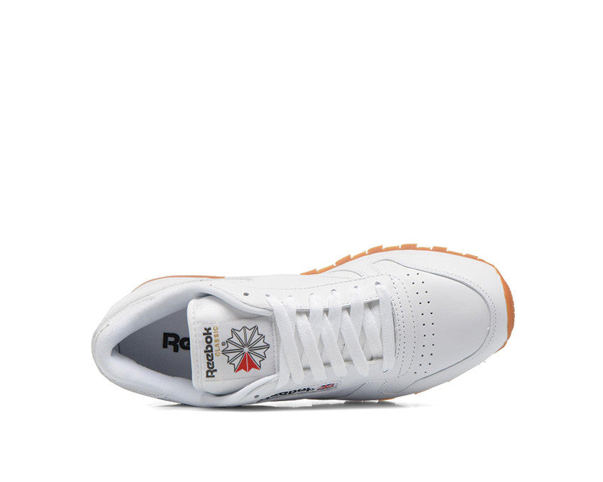 Reebok CL Leather White Gum 49799 noirfonce