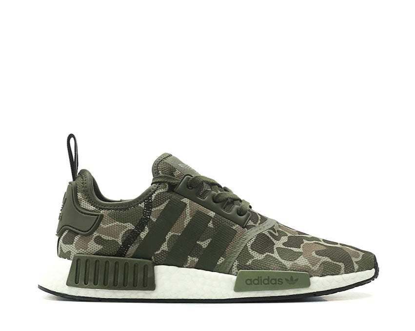 Camo Green And Black Nmds Adidas NMD R1 Camo Sesame Trace Cargo