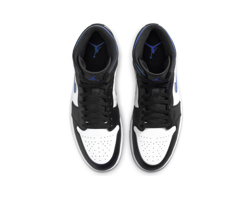 Air Jordan 1 Mid White / Racer Blue - Black 554724-140