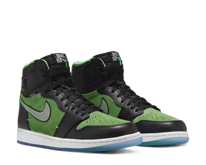 Air Jordan 1 Hi Zoom Air Black / Black - Tomatillo - Rage Green CK6637-002