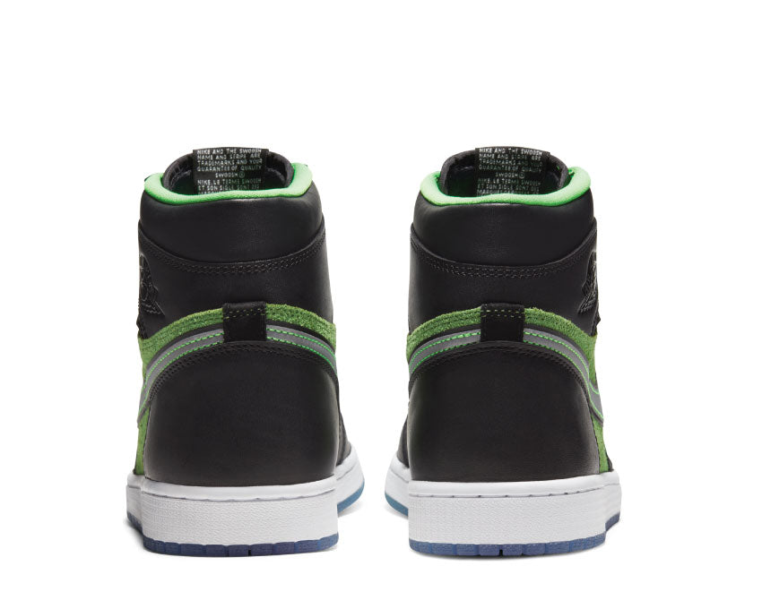 Air Jordan 1 Hi Zoom Air Black / Black - Tomatillo - Rage Green CK6637-002