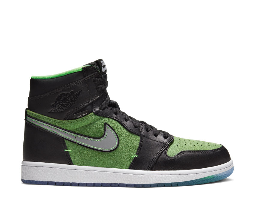 Air Jordan 1 Hi Zoom Air Black / Black - Tomatillo - Rage Green CK6637-002