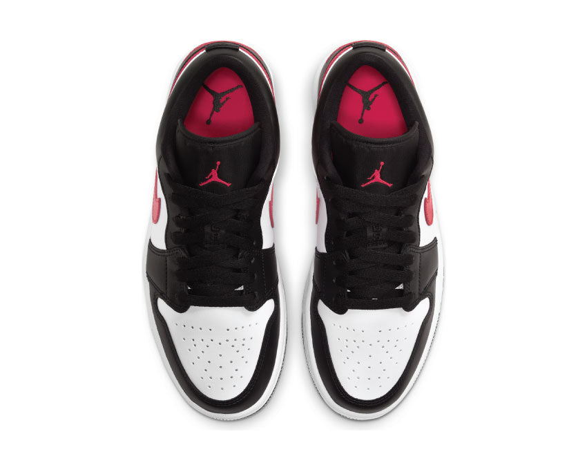 Air Jordan 1 Low Black / Siren Red - White DC0774-004