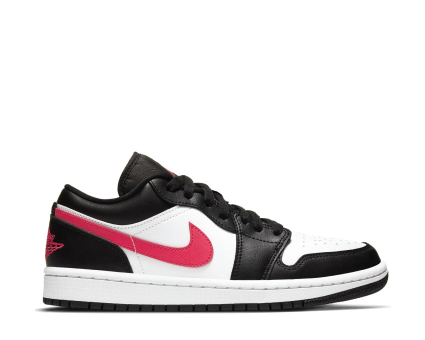 Air Jordan 1 Low Black / Siren Red - White DC0774-004