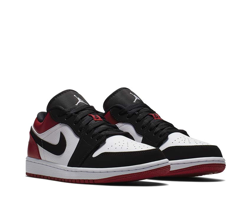 Jordan Air Jordan 1 Low White Black Gym Red 553558-116