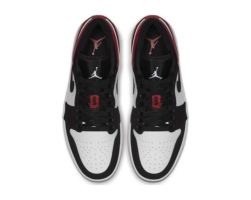 Jordan Air Jordan 1 Low White Black Gym Red 553558-116