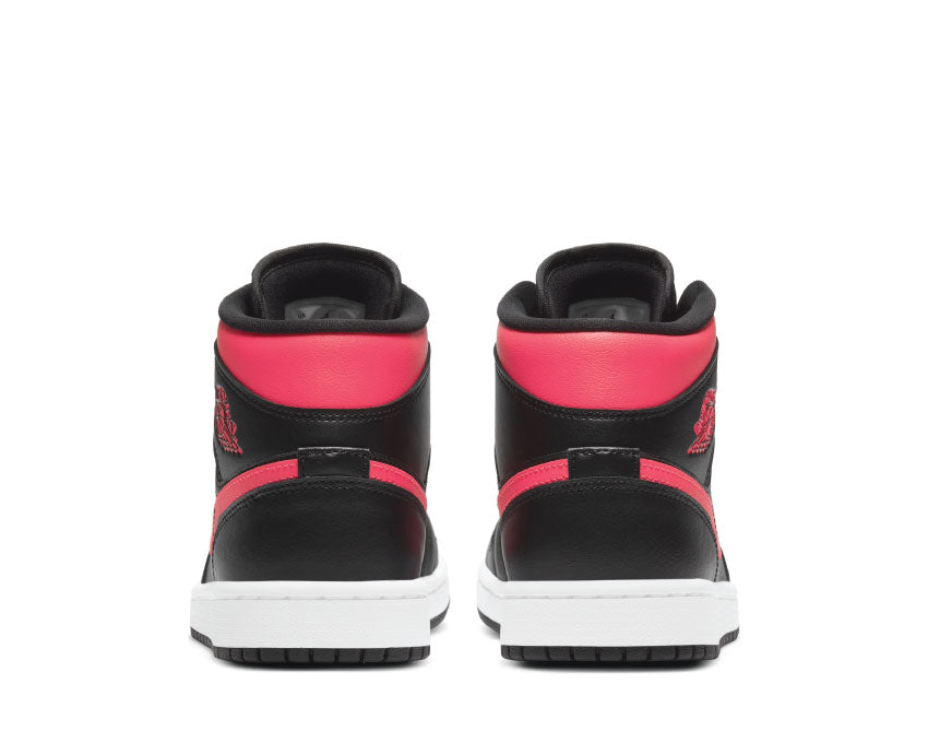 Air Jordan 1 Mid Black / Siren Red - White BQ6472-004
