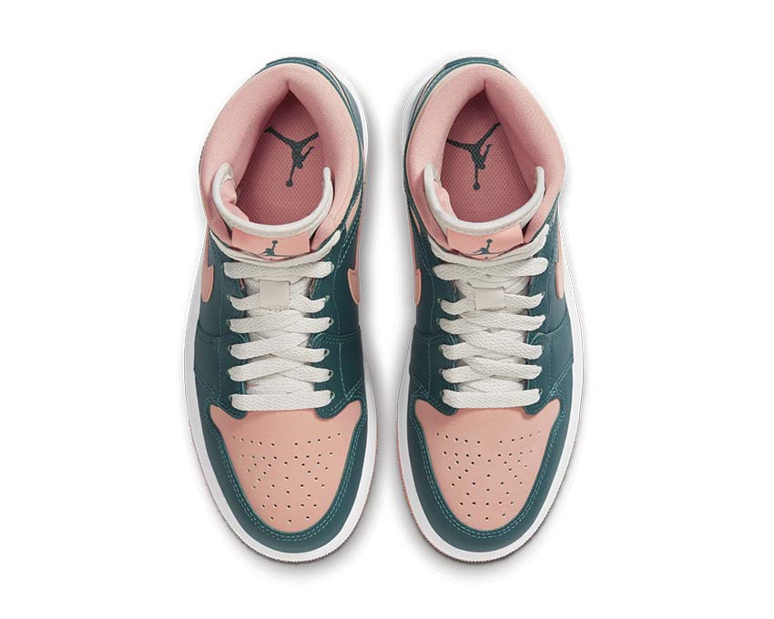 Air Jordan 1 Mid Dark Teal Green / Dark Teal Green BQ6472-308