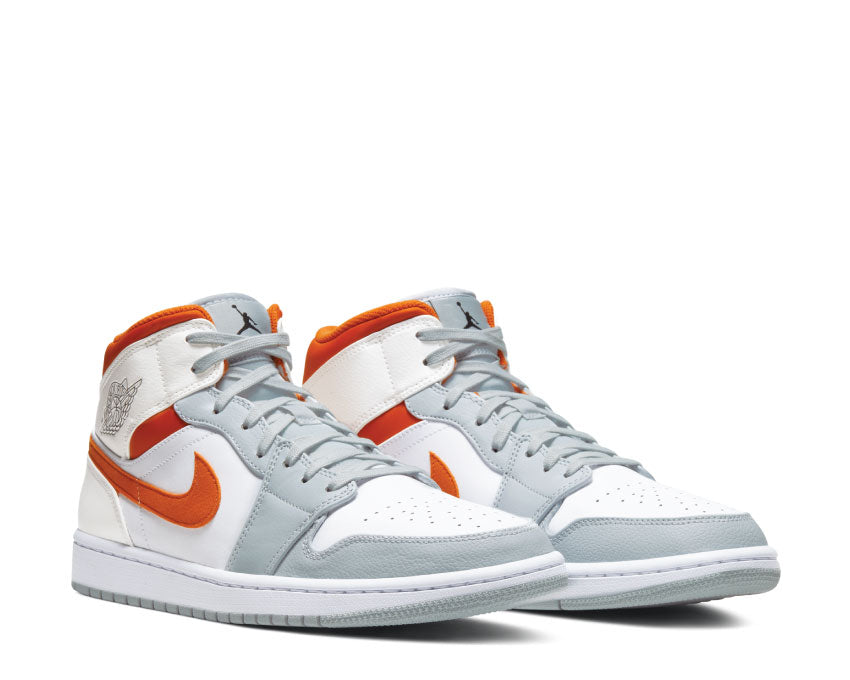 Air Jordan 1 Mid SE White / Starfish - Pure Platinum - Sail CW7591-100