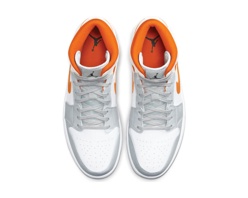 Air Jordan 1 Mid SE White / Starfish - Pure Platinum - Sail CW7591-100