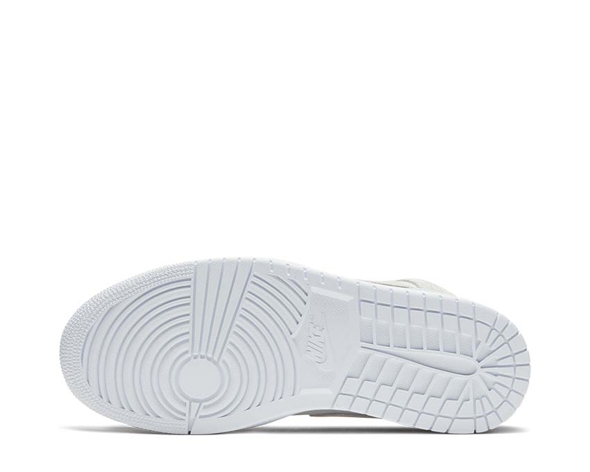 Wmns Air Jordan 1 Mid Vast Grey / Vast Grey - Ghost Green - White CV3018-001