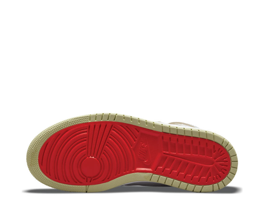 Air Jordan 1 Zoom Air Comfort White / Grey Heather - Olive Aura - Khaki CT0979-102