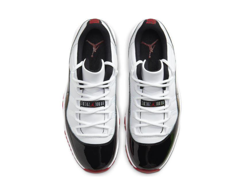 Air Jordan 11 Retro Low Suede White / University Red - Black - True Red AV2187-160