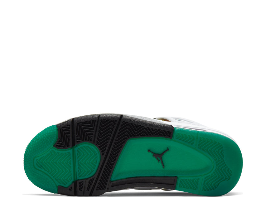 Air Jordan 4 Retro White / Black - University Red - Lucid Green AQ9129-100