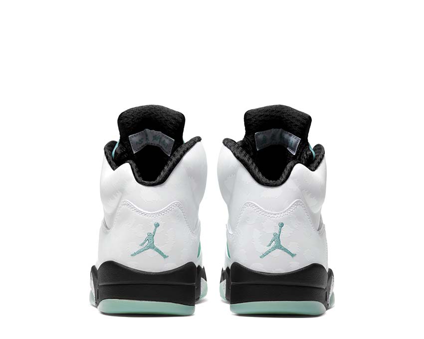 Air Jordan 5 Retro White / Black - White - Island Green CN2932-100