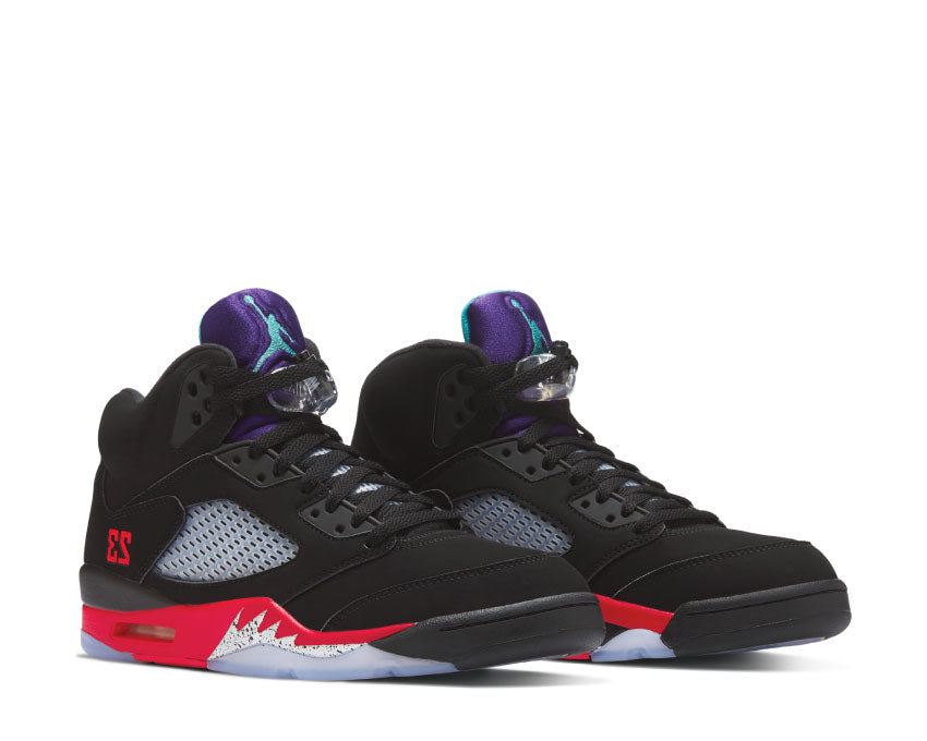 Air Jordan 5 Black / New Emerald - Fire Red - Grape Ice CZ1786-001