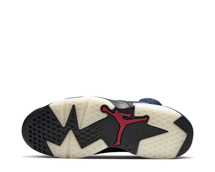 Air Jordan 6 Washed Denim / Black - Sail - Varsity Red CT5350-401