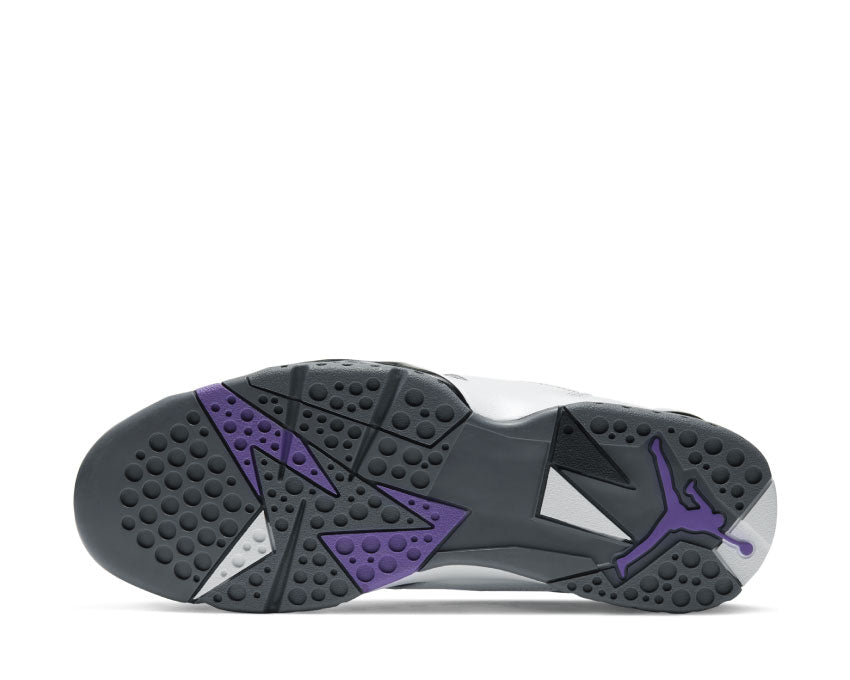 Air Jordan 7 Retro White / Varsity Purple - Flint Grey - Black CU9307-100